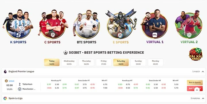 เกมพนันกีฬาออนไลน์ที่มีในเว็บไซต์ Soi bet  ขอให้คุณลงทุนแบบไม่มีขั้นต่ำ 